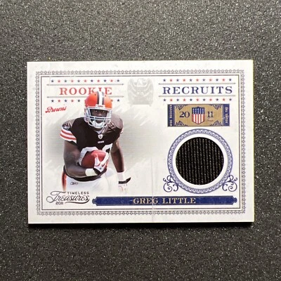 2011 Timeless Treasures GREG LITTLE #31 Rookie Recuits JERSEY /250 NFL BROWNS - Image 1 of 4