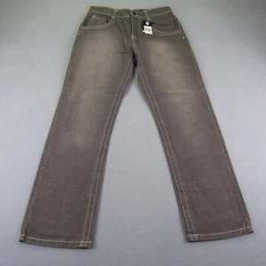 Vintage Solo Semore Jeans Men 30x32 Gray Denim Straight Baggy Y2K 90s Deadstock - Picture 1 of 18