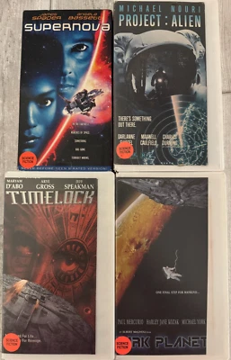 4 VHS Sci-Fi Set Supernova Project: Alien Timelock Dark Planet James Spader - Image 1 of 3