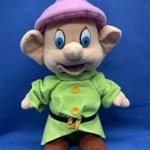 Disney Dopey Plush Snow White & Seven Dwarves 12in 1993 Mattel Vintage Vtg - Picture 1 of 12