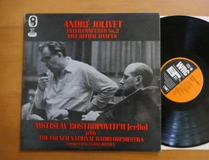 ST 1025 Andre Jolivet Cello Concerto no. 2 Rostropovitch Erato Stereo NM - Picture 1 of 5