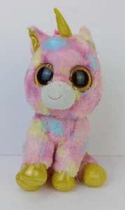 TY BEANIE BOOS MEHRFARBIG EINHORN FANTASIA PLÜSCH 9 ZOLL GROSS - Bild 1 von 10