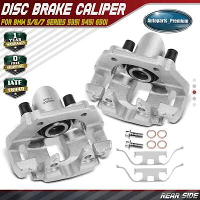 2x Rear LH & RH Brake Caliper w/ Bracket for BMW E60 535i 545i 550i 650i 750i - Image 1 of 4