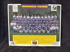 VINTAGE Minnesota Vikings 1988 Season 8 x 10 SGA Team Photo, Tommy Kramer, NICE! - Picture 1 of 2
