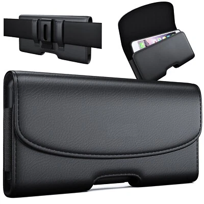 Leather phone case with Belt Clip & Loops Pouch Case Phone holder for Galaxy - Image 1 of 4