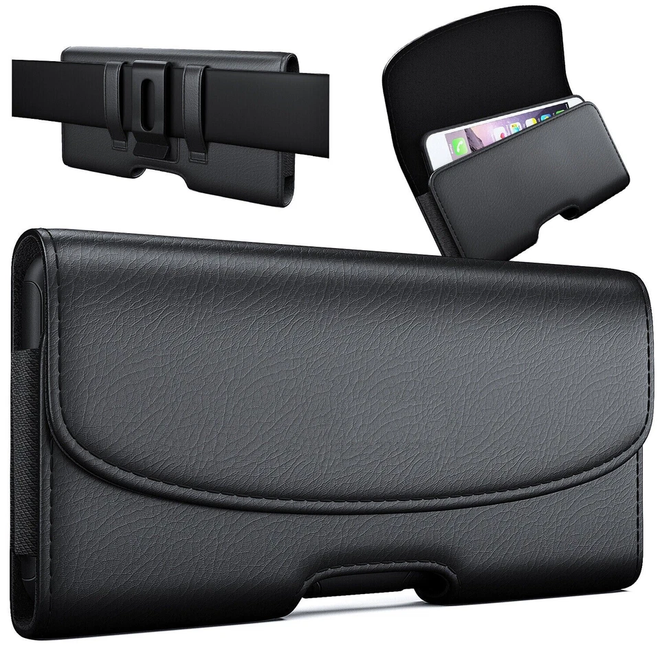 Leather phone case with Belt Clip & Loops Pouch Case Phone holder for Galaxy - Image 1 of 4