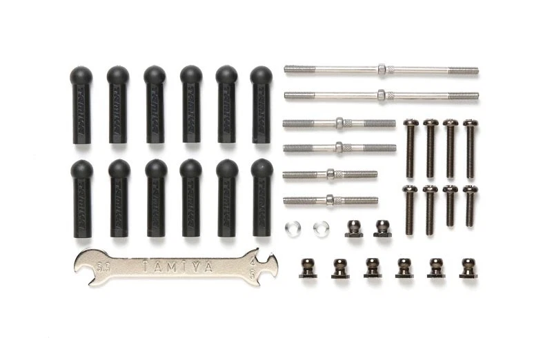 Tamiya Gewindestangen Set links/rechts einstellbar für DT-03 (6) - 300054572 - Bild 1 von 1