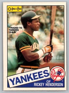 1985 O-Pee-Chee Rickey Henderson "Traded to the Yankees" #115 - Picture 1 of 2