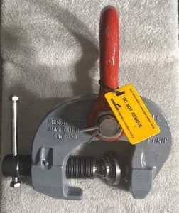 NOS MERRILL CAMPBELL SAC 6 TONELADAS 0” - 3” AGARRE ABRAZADERA DE ELEVACIÓN INDUSTRIAL PINTADO EE. UU. - Imagen 1 de 24