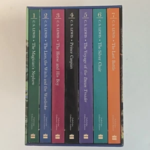 The Chronicles of Narnia Box Set 7 Book Full Color Collectors Edition C.S. Lewis - Picture 1 of 3