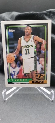 1992-93 Topps - Lee Mayberry #390 (RC) - Image 1 of 4