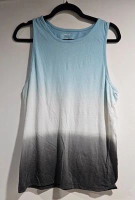 Sonoma Men’s Tank Top Size M Blue Gray Cotton Polyester Soft - Image 1 of 3