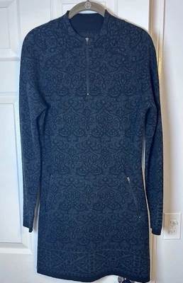 Vestido Suéter Cynthia Rowley Negro Paisley Cremallera Mediana Algodón/Poliéster Foto 1 de 4