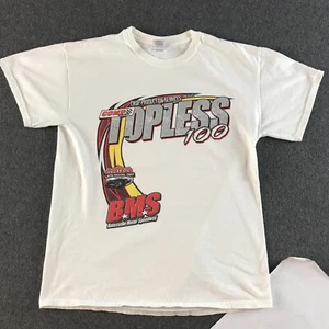 Batesville Motor Speedway Shirt Mens M White Racing Arkansas Topless 100 #6243 - Picture 1 of 7