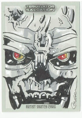 Terminator Salvation Topps 2009 1/1 Artist Sketch Card Kevin Graham - Image 1 of 2