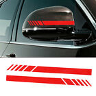Red Stickers Decor Parts Car Rearview Mirror Sticker Stripe Decals Accessories