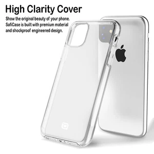Delfy Transparent  Clear Hard Protective Case for iPhone 11 Pro Max ,11 Pro ,11  - Picture 1 of 11