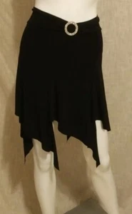 Vintage?  UNYX Rock Gr. M Strass Clip dehnbar Witchy gezackter Saum - Bild 1 von 9