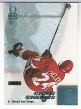 CHRIS CHELIOS 1999-00 PACIFIC OMEGA ICE BLUE # 80 DETROIT RED WINGS 75 MADE MINT