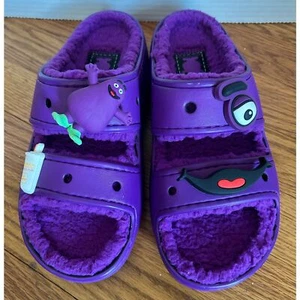 Crocs x McDonald’s Classic Cozzzy Sandal “Grimace” Men 5 Women 7 Flaw - Picture 1 of 9