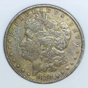 ~Early American Silver~ 1878 Rev79 Morgan Silver Dollar 90% XF details d424 - Picture 1 of 2