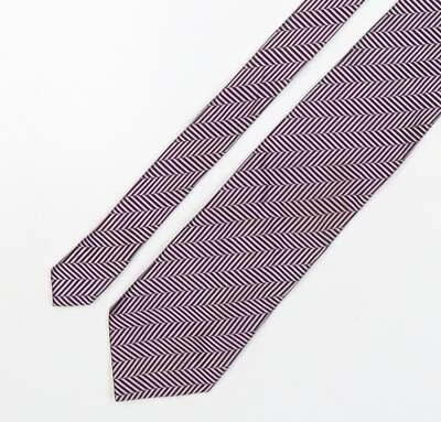 Leonardo Deici x Mens Multicoloured Striped Silk Pointed Tie One Size - Изображение 1 из 4