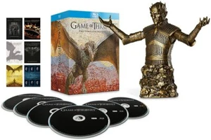 New & Sealed Game of Thrones Night King Bronze Bust & Seasons 1-6 Blu-ray - Picture 1 of 14