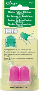 Flexible Rubber Medium Thimble, Pink 2 - Picture 1 of 2