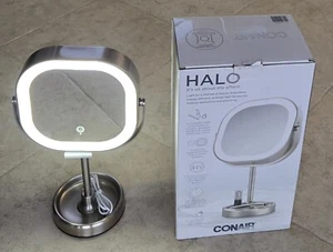 Conair Halo doppelseitiger 16 Zoll LED beleuchteter Kosmetikspiegel USB 1x 10x - Bild 1 von 7