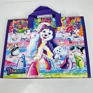Lisa Frank Tri Fold Binder TIKANNI WOLF Cute Bright Fun - Picture 1 of 12