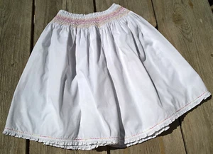 Skirt Jacadi White Elasticated Waist Multi Size 8 Years Very Good Condition - Picture 1 of 2