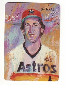 1986 Mother's Cookies Houston Astros Joe Sambito #19