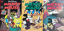 MICKEY MOUSE : LAND LONG AGO COMPLETE SET 1-3 [247-249] GLADSTONE  1989  NICE!!!
