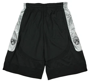 Zipway NBA Basketball Men's Brooklyn Nets Blue Print Shorts, Black / Grey - Picture 1 of 9