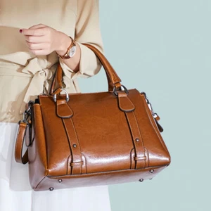 Large capacity new handbag Stylish leather womens bag shoulder bag - Picture 1 of 24