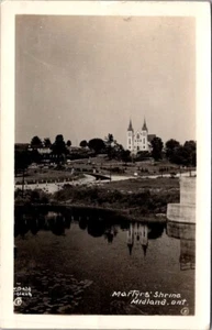 MARTYR'S SHRINE Midland ONTARIO Canada RPPC c1940s Postcard - Picture 1 of 2
