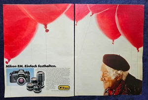 Nikon EM Kamera, originale Werbung aus 1981  Großformat ! - Bild 1 von 1