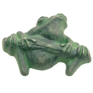 Perilla de gabinete Tree Frog herrajes de nogal americano paquete de 10 peltre verde Verdigris PA1511-VG - Imagen 1 de 1