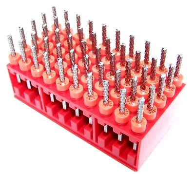 (50) - 1/8" (.1250")  DIAMOND-CUT CARBIDE ROUTER BURRS, FT Kyocera 2100.1250.472 - Image 1 of 4