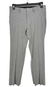 Kenneth Cole Reaction Dress Pants Mens 32x29 Gray Slim Fit Stretch - Picture 1 of 5