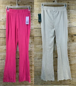 WILD FABLE PANTS Women's XS HIGH RISE PULL ON STRETCH LOUNGER PINK OR BEIGE NEW - Picture 1 of 20
