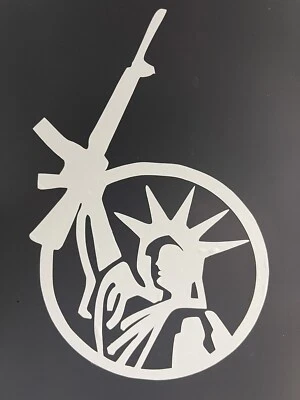 Gun Decal Rights 2nd Amendment NRA Pistol Handgun 2A Pro M16 M4 Liberty AR15 - Image 1 of 4