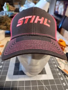 Stihl Chainsaw Pink Hat New With Snap Latch - Picture 1 of 5