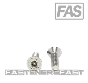 (25) M6 x 1.0 x 20 Stainless Steel Flat Head Socket Cap Screws DIN7991 M6-1.0 A2 - Picture 1 of 4