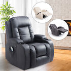 Overstuffed PU Leather Relaxing Therapeutic Massage Recliner W/ Targeted Relief