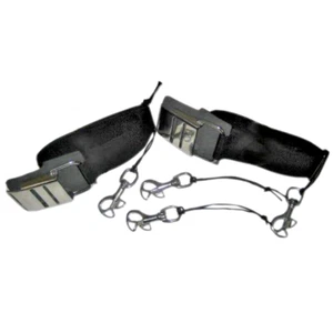 Kit de aparejo de tanque de buceo Sidemount (bandas de leva, broches de presión, cable, retenedores) - Imagen 1 de 6