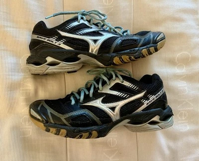 Mizuno Womens Sz US 8 Wave Bolt 3 Volleyball Shoes Sneakers Black Silver Gray - Image 1 of 4