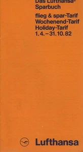 Das Lufthansa-Sparbuch flieg & spar-Tarif, Wochenend-Tarif, Holiday-Tarif 1.4.-3 - Picture 1 of 1