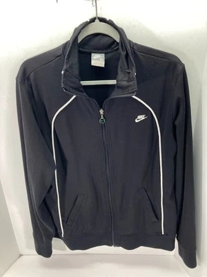 Nike Performance Jacket Womens XL Black Zip Up Long Sleeve Pockets Logo Fleece - Изображение 1 из 4