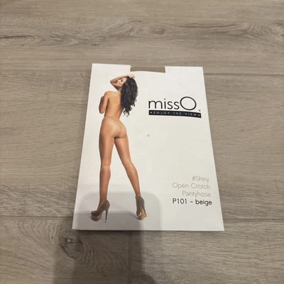 Miss O Damen Ouvert Strumpfhose offenem Schritt Beige 20den - Bild 1 von 2